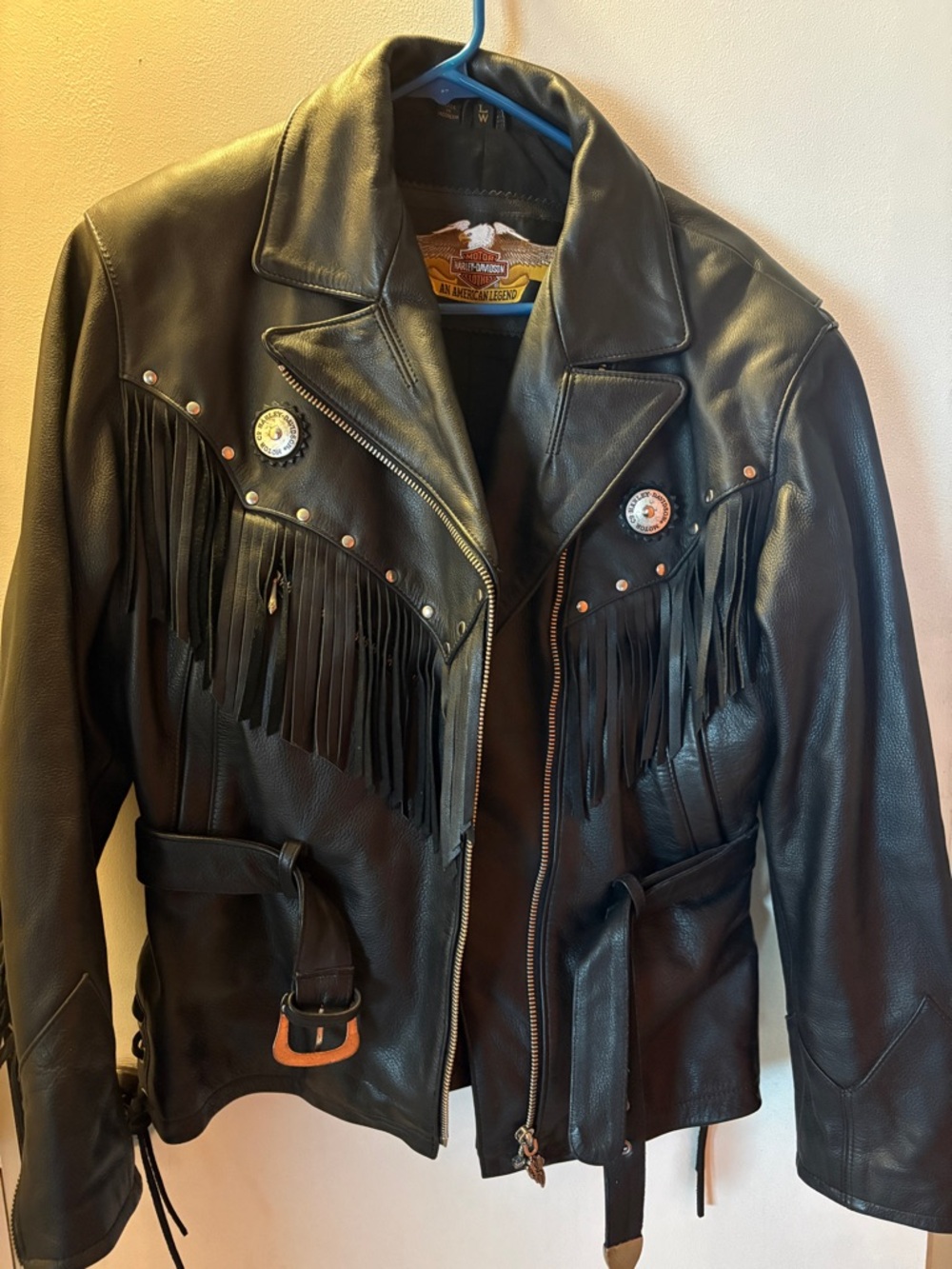 Vintage Harley-Davidson Leather Motorcycle Jacket – Size Large
